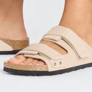 Birkenstock Uji Nubuck Leather - New Beige - Size 6-6.5 - NWT